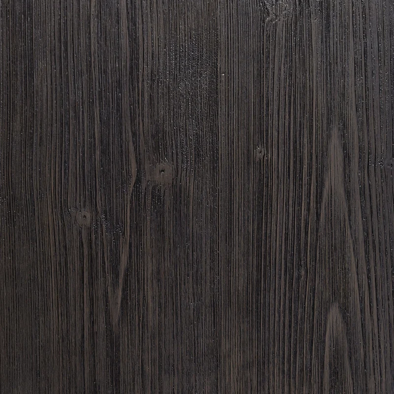 Meuble de télévision en bois/placage gris foncé avec foyer électrique - Todoe