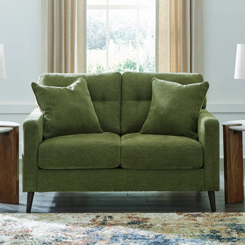 Causeuse en tissu avec coussins - Bixler