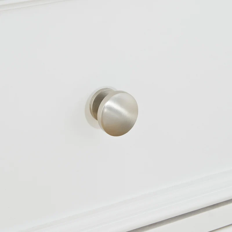 Table de chevet à 2 tiroirs en bois/MDF blanc - Fortman