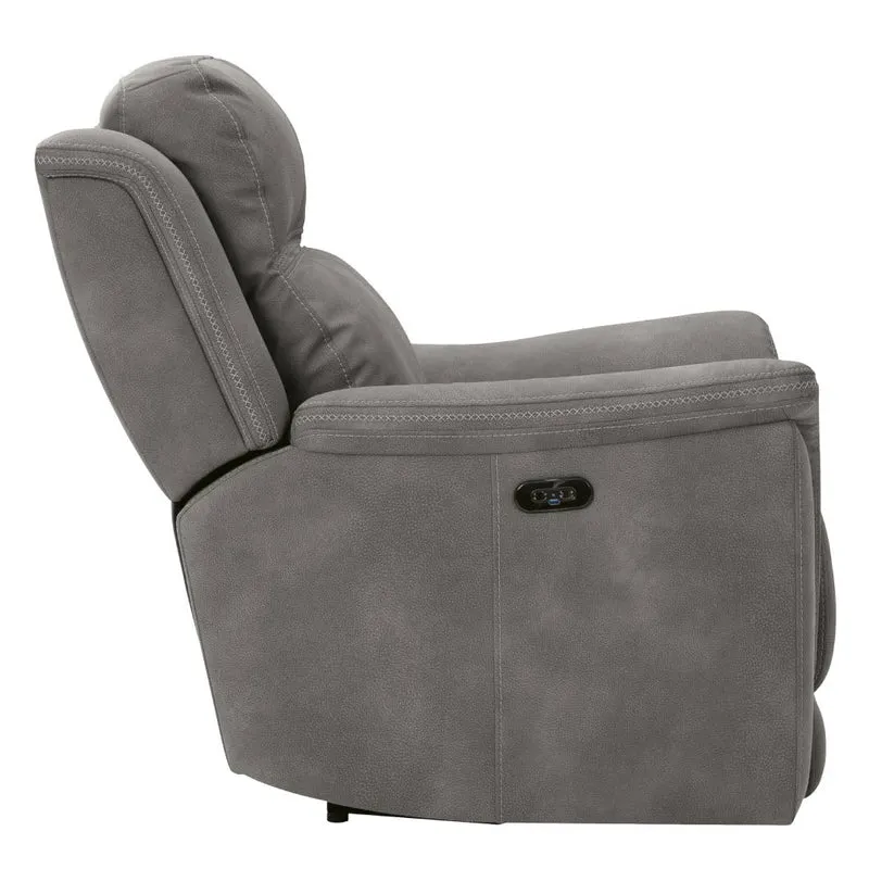 Fauteuil inclinable motorisé zéro gravité en tissu gris - Next-Gen Durapella