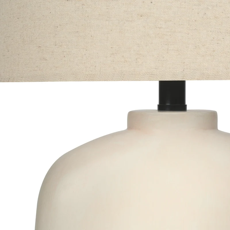 Lampe de table en résine crème 25 po - I 9728