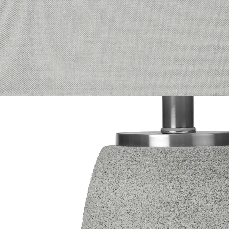 Lampe de table en céramique grise texturée 25 po - I 9711