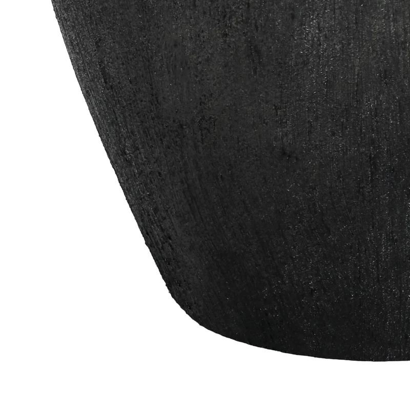 Lampe de table en céramique noire texturée 24 po - I 9721