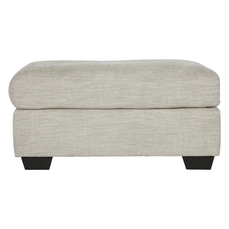 Ottoman en tissu beige pâle - Vayda