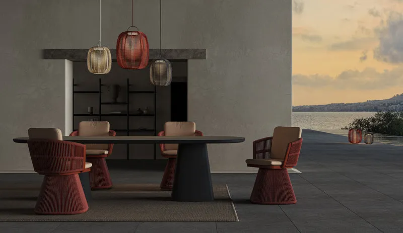 MONDO - Table repas 300 Travertin