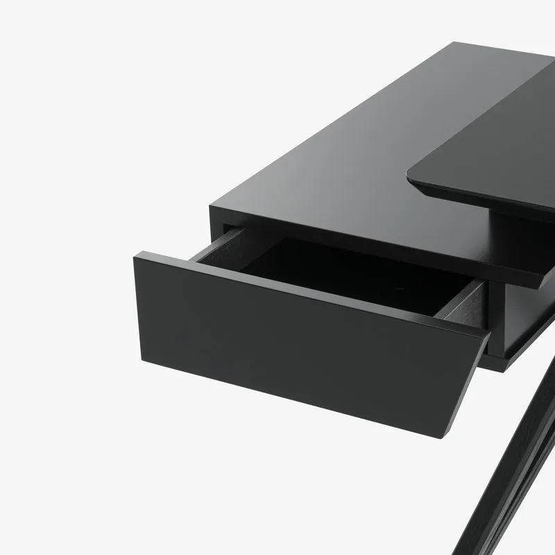 ENNÉA - Bureau plateau stratifie noir