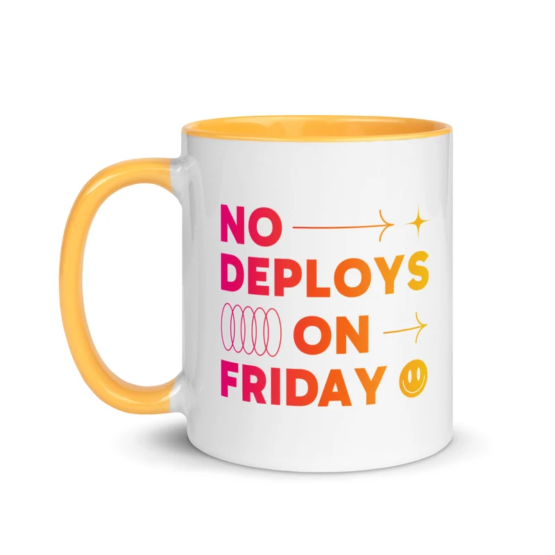 No Deploys On Friday Mug