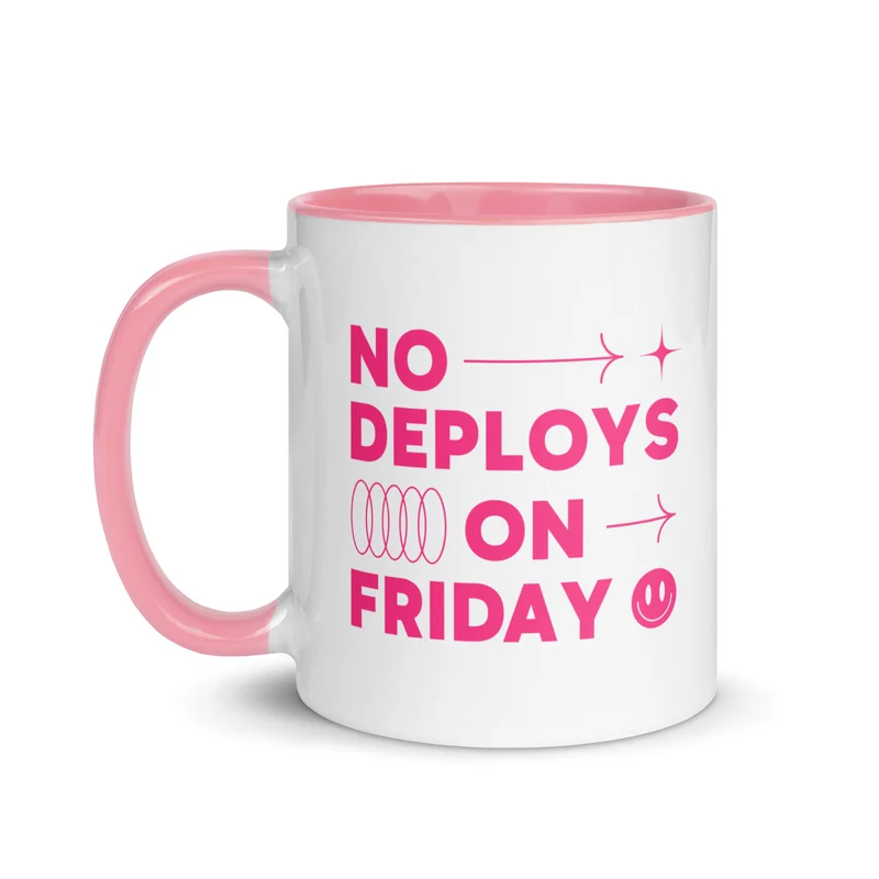 No Deploys On Friday Mug