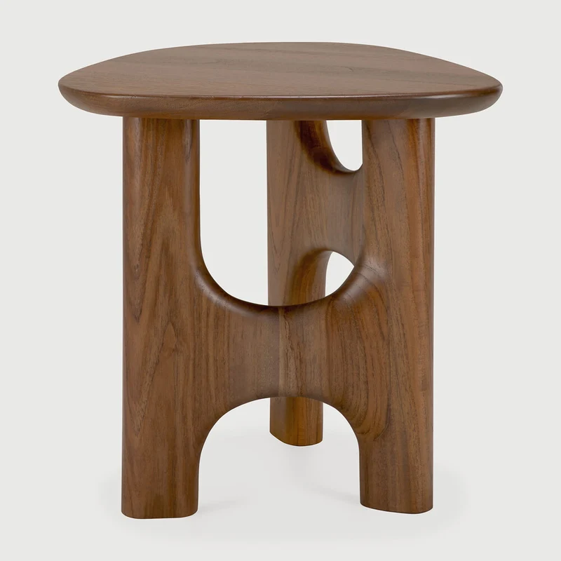 Flow Side Table - Teak wild brown
