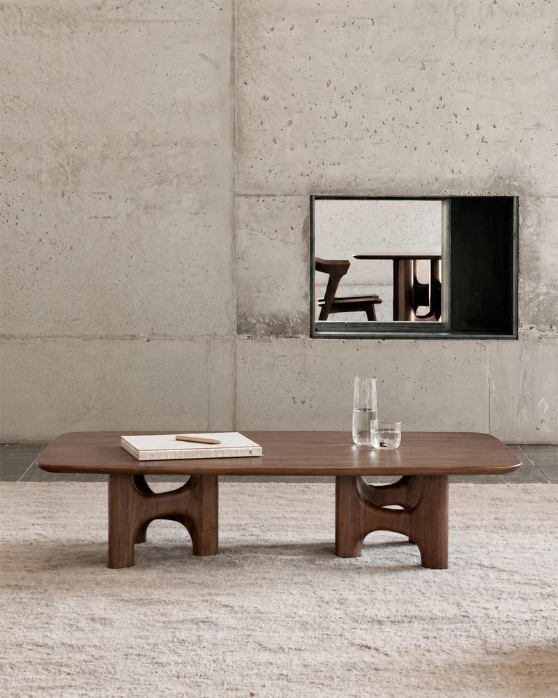 Flow Coffee Table - Teak wild brown