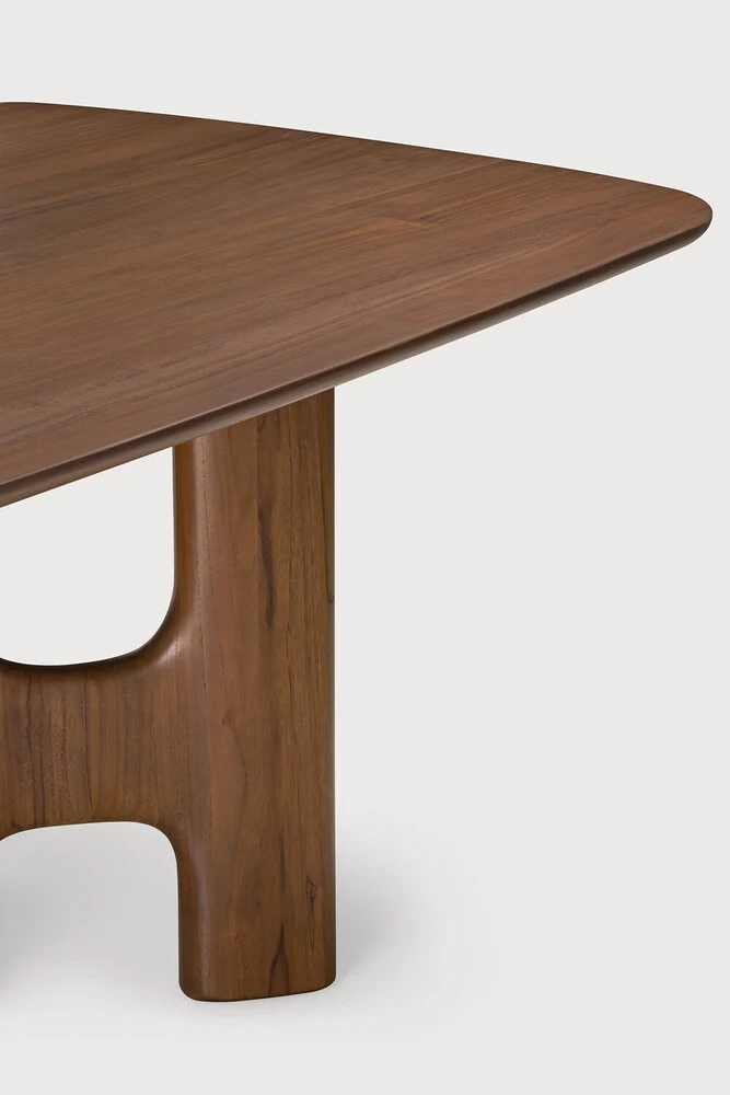 Flow dining Table - Teak Wild Brown