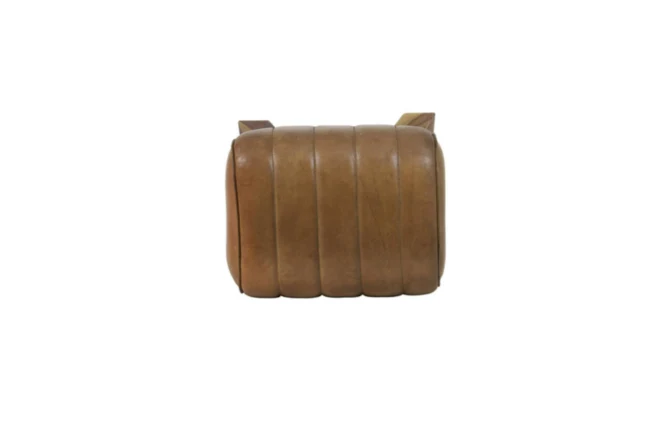 Brown Leather Stool