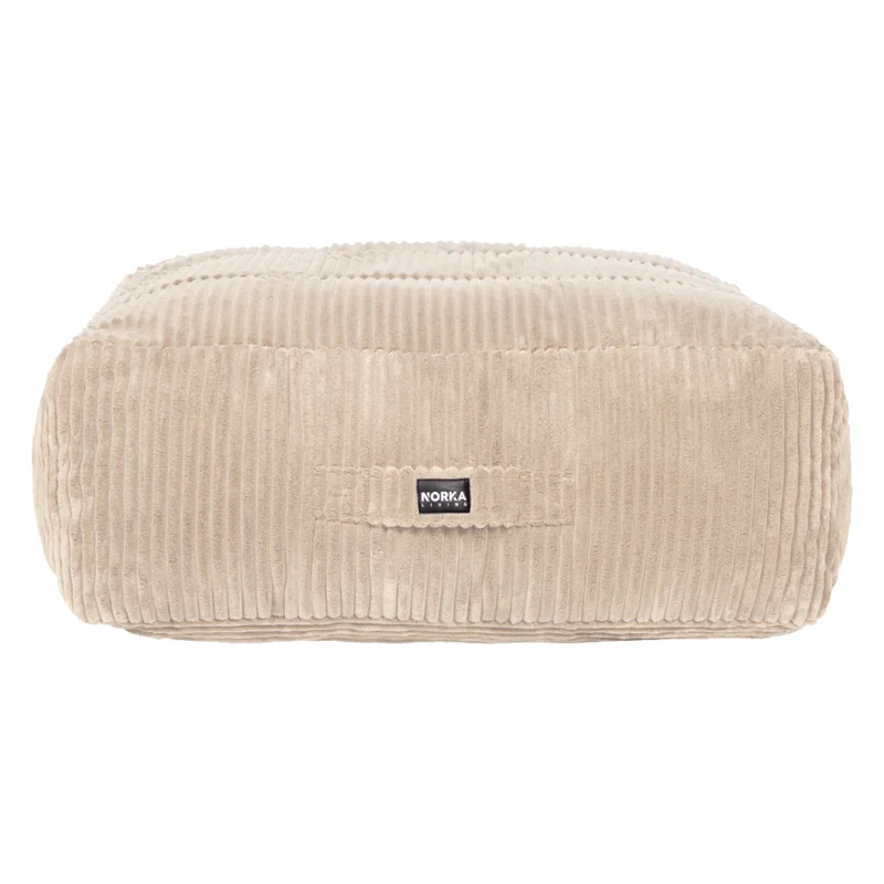 Ottoman poire Modish en tissu beige