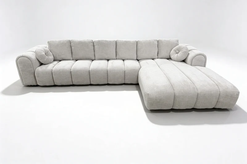 Canapé d'angle de Salon Effet Bubble ROMA - 350 x 195 cm