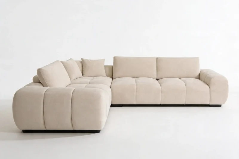 Canapé d'angle gauche de Salon BOLLY - 290 x 220 cm
