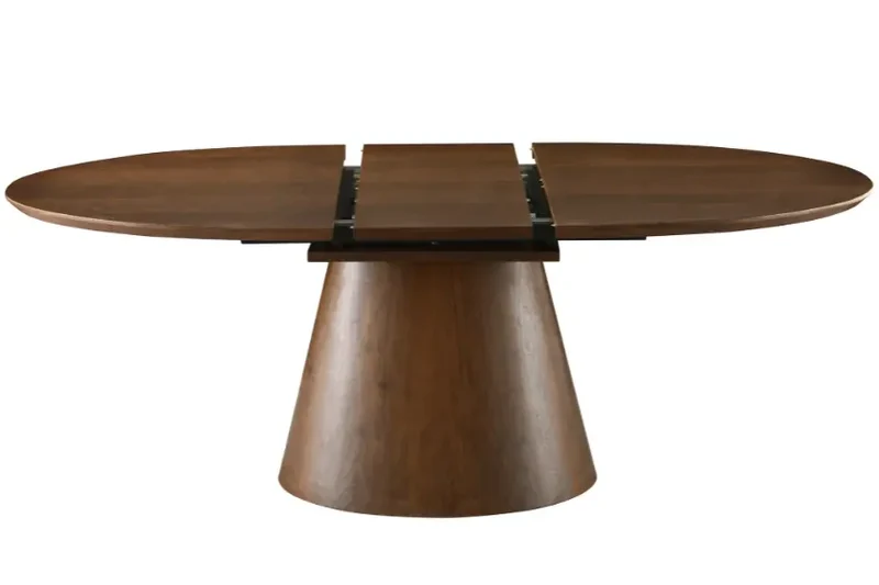 Table de Salle à Manger Extensible en Bois Massif OVANA - de 160 cm à 200 cm