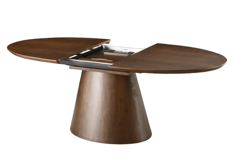 Table de Salle à Manger Extensible en Bois Massif OVANA - de 160 cm à 200 cm