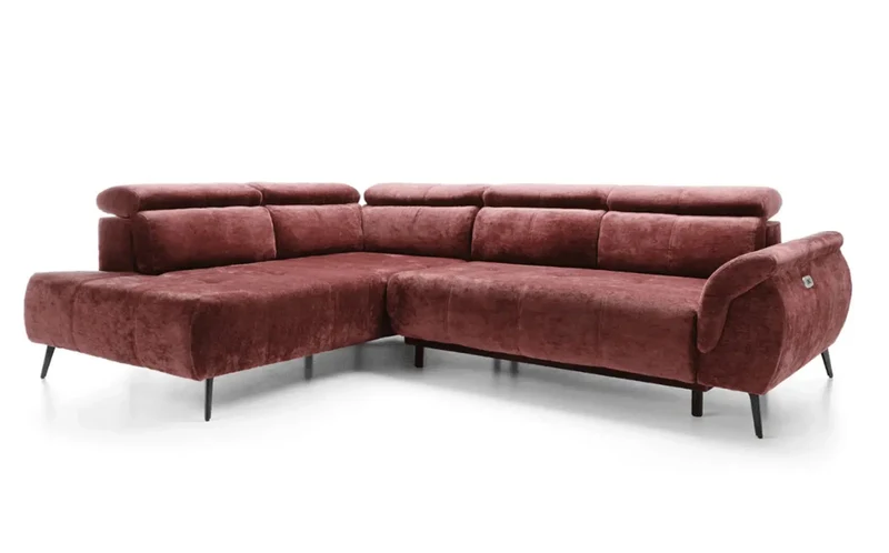 Canapé d'angle Convertible Électrique GENÈVE II - 284 x 208 cm