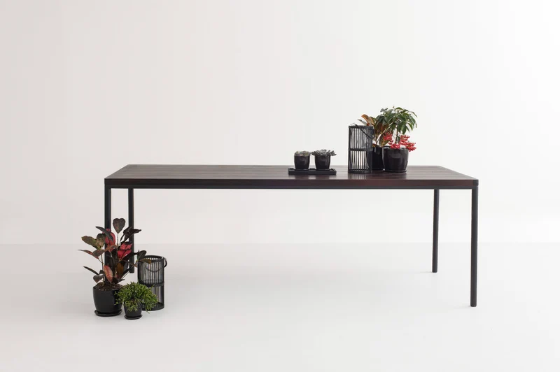 FRANKIE Outdoor Smoked Ash Dining Table