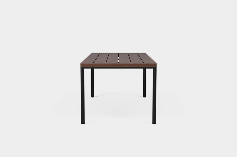 FRANKIE Table à manger extensible pour l’extérieur en frêne fumé