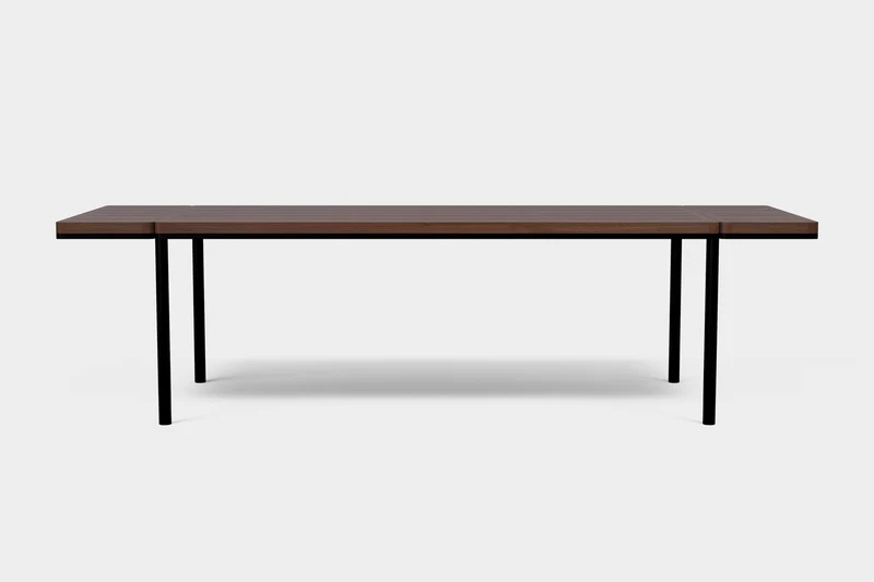 FRANKIE Table à manger extensible pour l’extérieur en frêne fumé