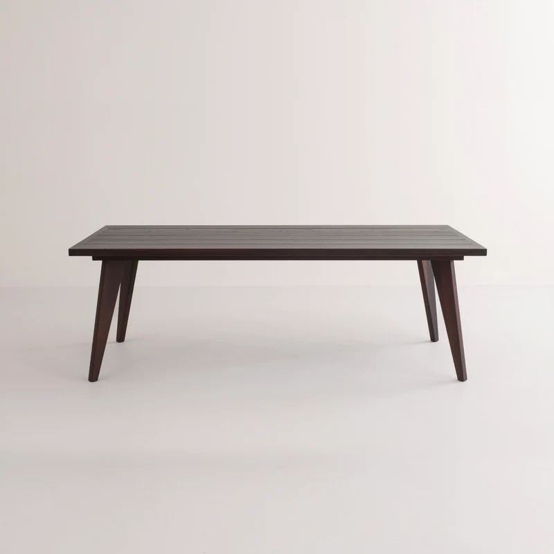 AMBER Table à manger d’extérieur en Frêne fumé