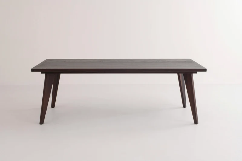 AMBER Table à manger d’extérieur en Frêne fumé