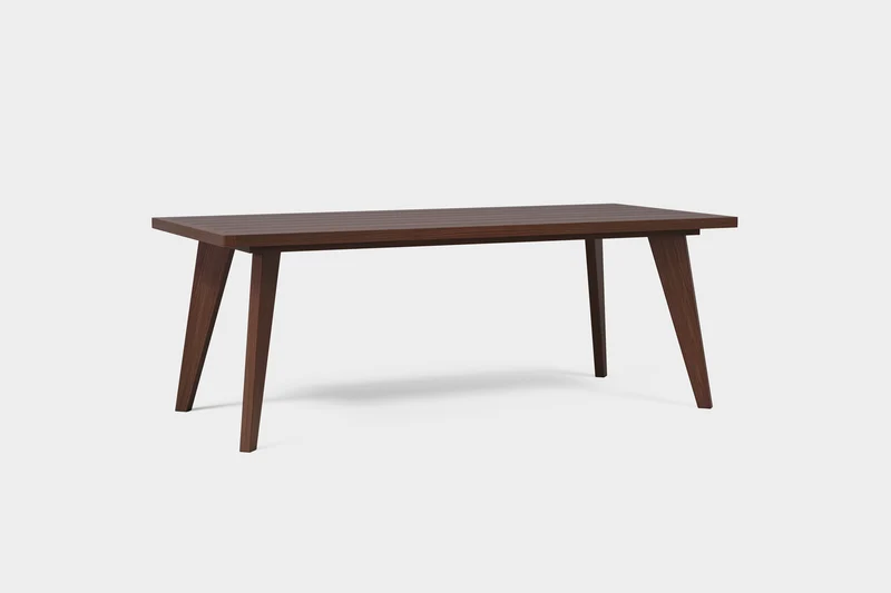 AMBER Table à manger d’extérieur en Frêne fumé