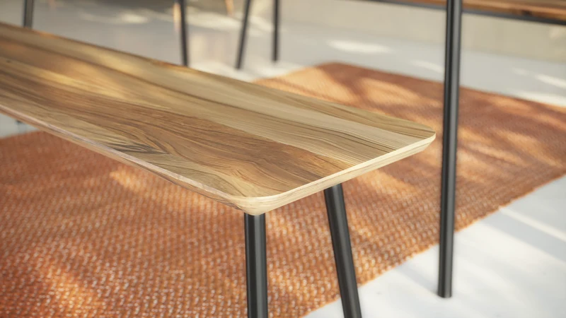MARTA Walnut Bench