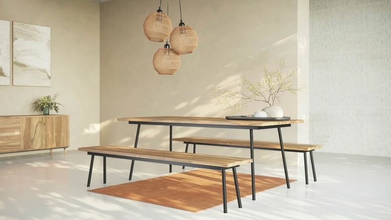 MARTA Walnut Bench