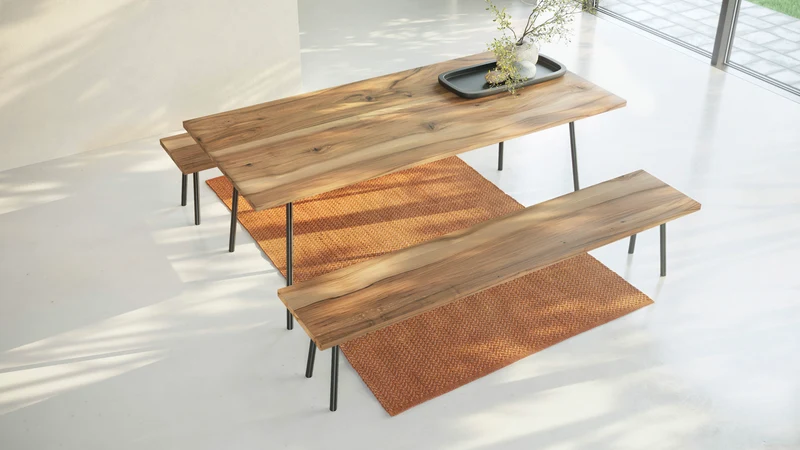 MARTA Walnut Bench