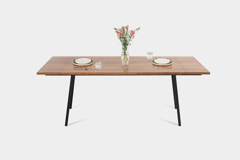 MARTA Table à manger extensible en Noyer