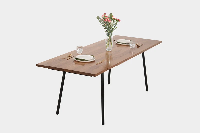 MARTA Table à manger extensible en Noyer