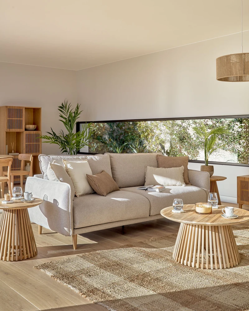 Jeanette Ø 80 cm natural coffee table