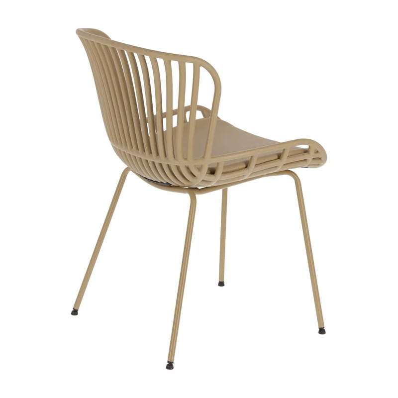 Surpik chair with steel legs in beige finnish