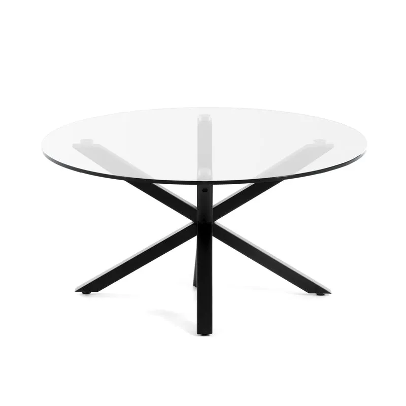 Argo coffee table glass black Ø 82 cm