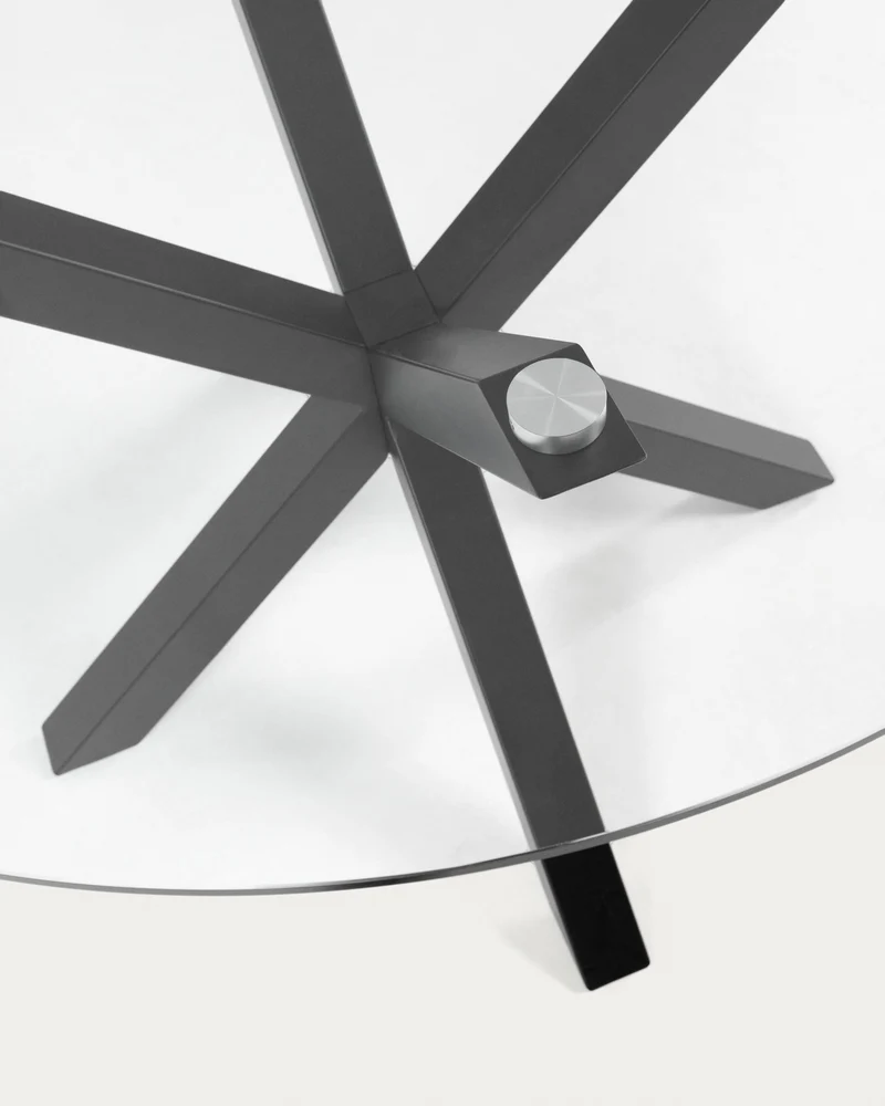 Argo coffee table glass black Ø 82 cm