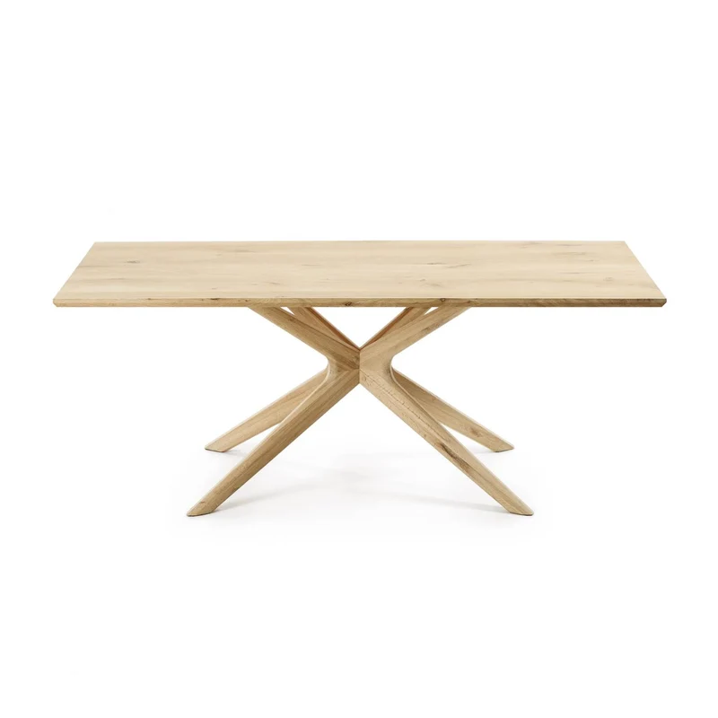 Armande oak veneer table with white wash finish 180 x 90 cm