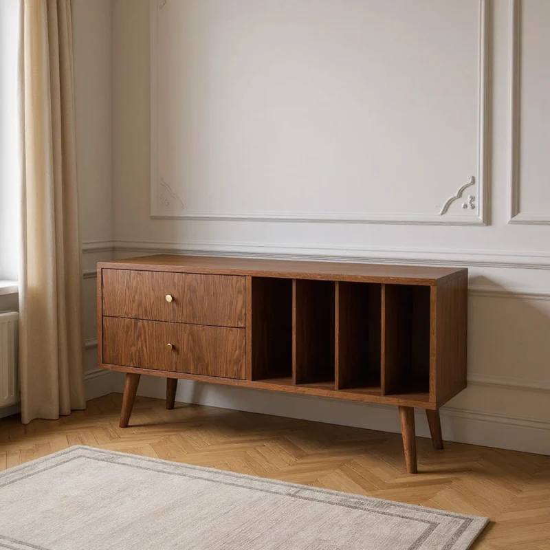 Meuble TV MINI VINYL avec tiroirs