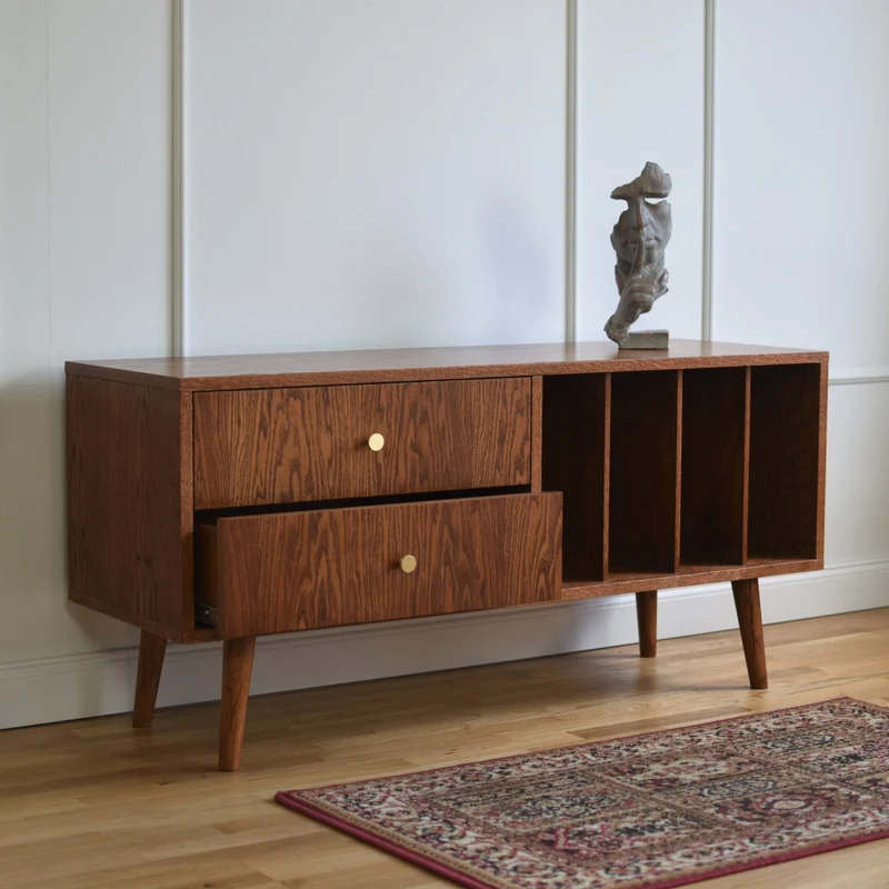 Meuble TV MINI VINYL avec tiroirs