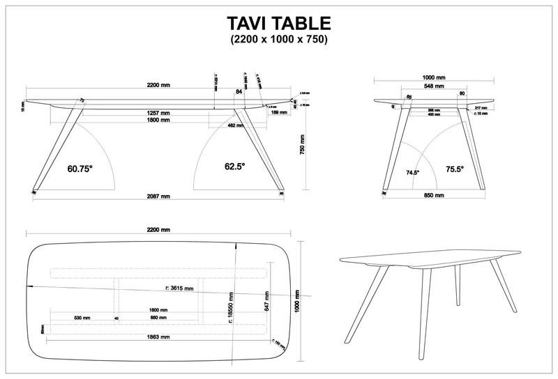 TAVI Table à manger