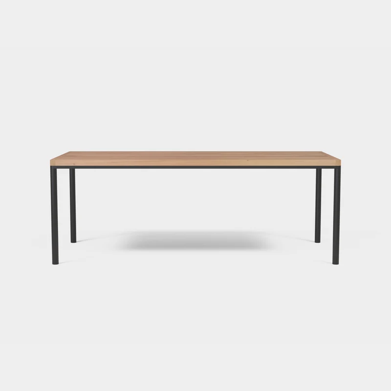 FRANKIE Table de salle à manger extérieure en Chêne