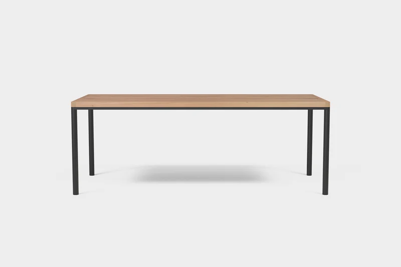 FRANKIE Table de salle à manger extérieure en Chêne
