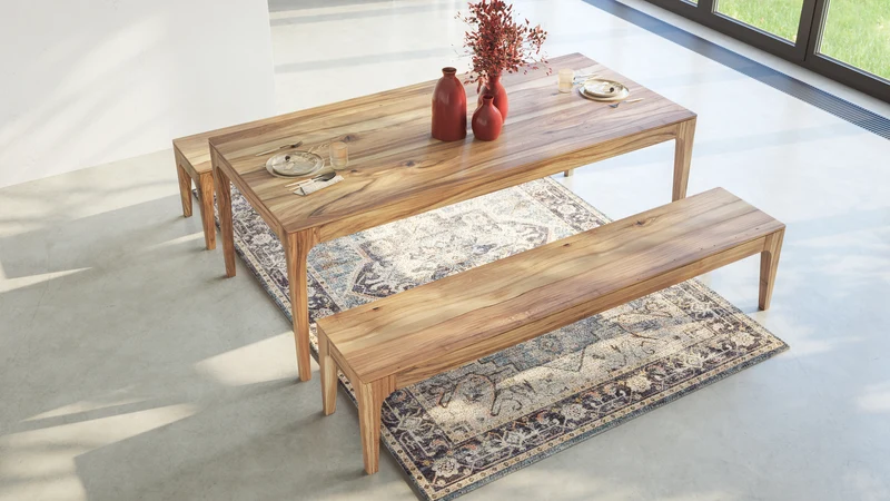 CAROLINA Walnut Extendable Dining Table