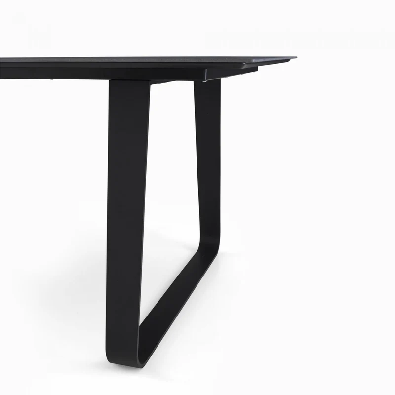 VILNA - Table repas 240x100 - grès anthracite