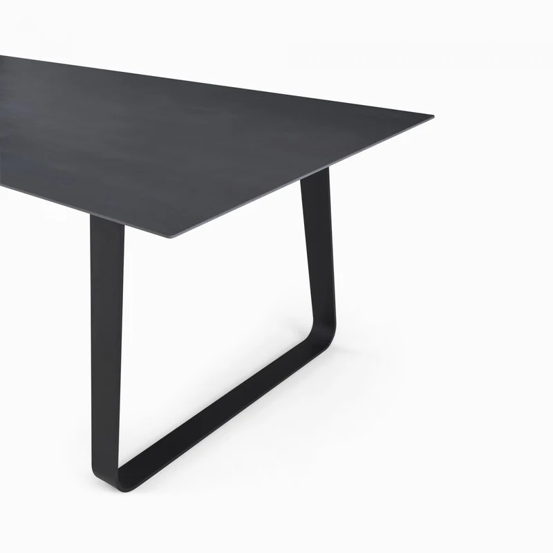 VILNA - Table repas 240x100 - grès anthracite