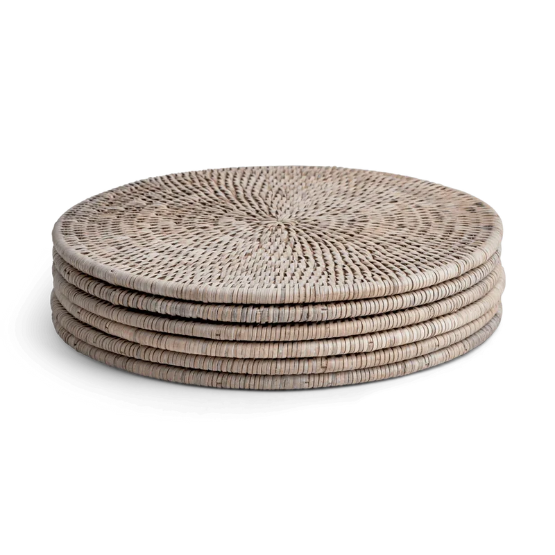 Ashcroft Placemats, Set of 6 Round