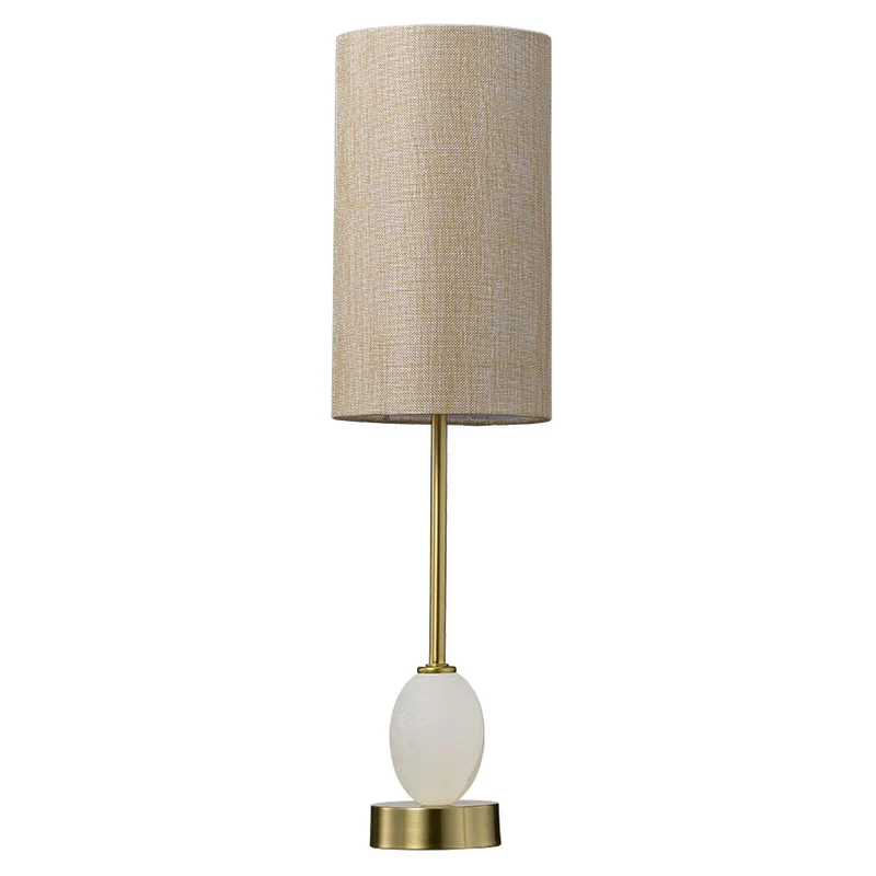 Table Lamp Brass & Alabaster Finish