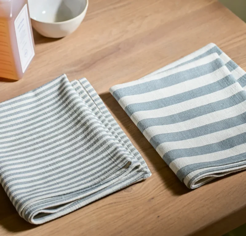 Aster Striped Tea Towels, Set of 2
