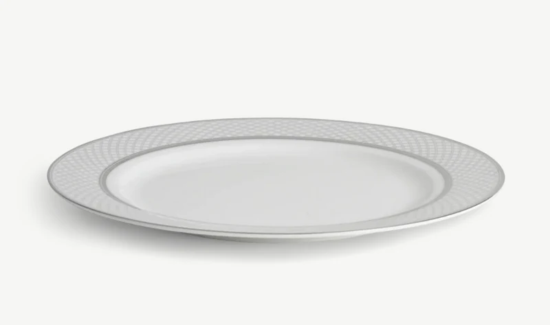 Fenton Bone China Charger Plate, Platinum